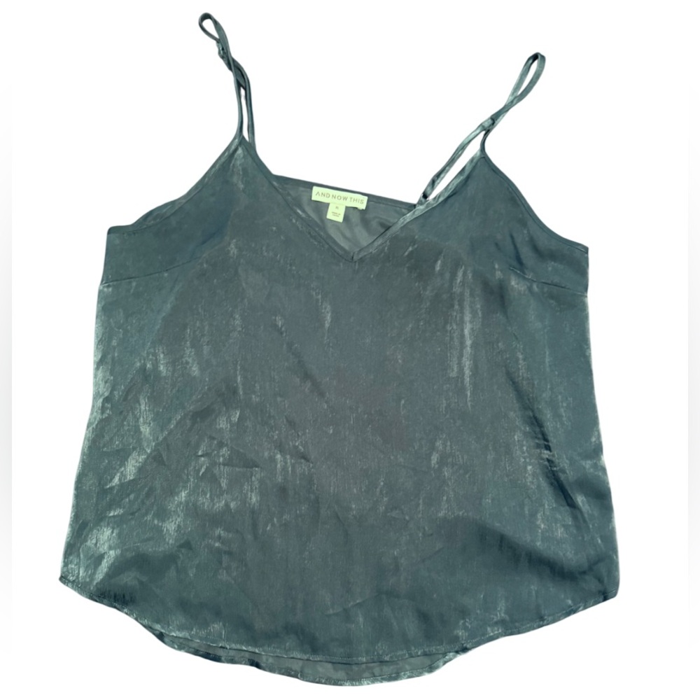 And Now This Blue Turquoise Camisole Tank Top XL